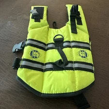 Paws Aboard Dog Life Vest- Neon Yellow Size XX-Small