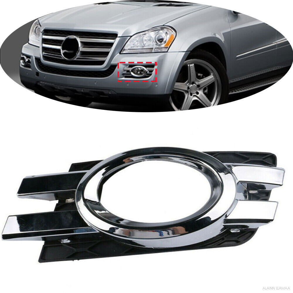 Genuine Mercedes Front Fog Light Cover Grille Set – Left & Right Pair, OEM 2128851053 / 2128850853