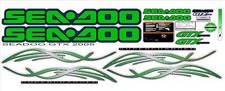 SEADOO GTX 2005 Green Graphics / Decal / Sticker Kit