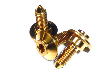 TITANIUM M5X15 FAIRING SCREW WITH SHOULDER BOLT FLANGED HEAD T25 TORX NO RUST