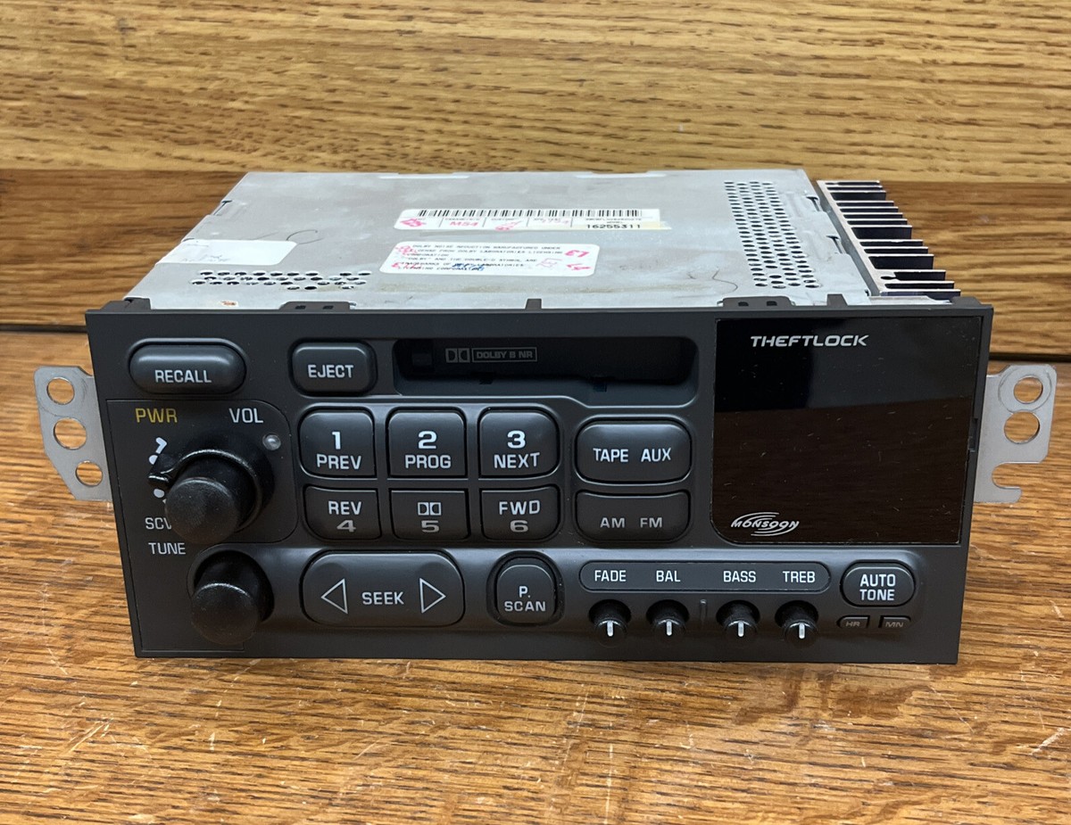 Chevy Camaro Monsoon AM/FM/Cassette Radio 1997-2002 Unlocked 98-02