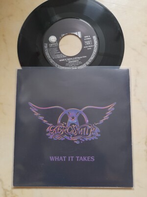 AEROSMITH What It Takes /Monkey On My Back *1990 GERMAN SINGLE*NM*
