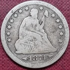 1874 S Seated Liberty Quarter 25c Better Grade #74633