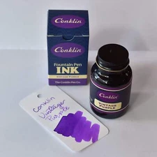 Conklin Ink Bottle - Vintage Purple