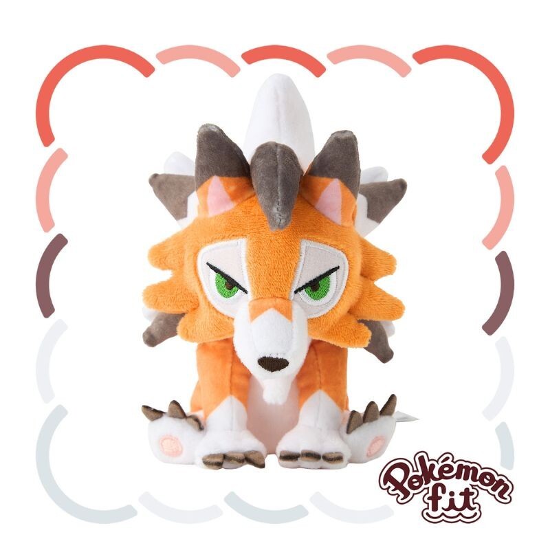 Pokemon Center Original pokemon Fit 745 Lycanroc Dusk Form Plush Doll JAPAN