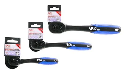 BGS Knarre Ratsche Kunststoffummantelt Schwarz Auswahl 1/2 - 3/8 - 1/4 Zoll