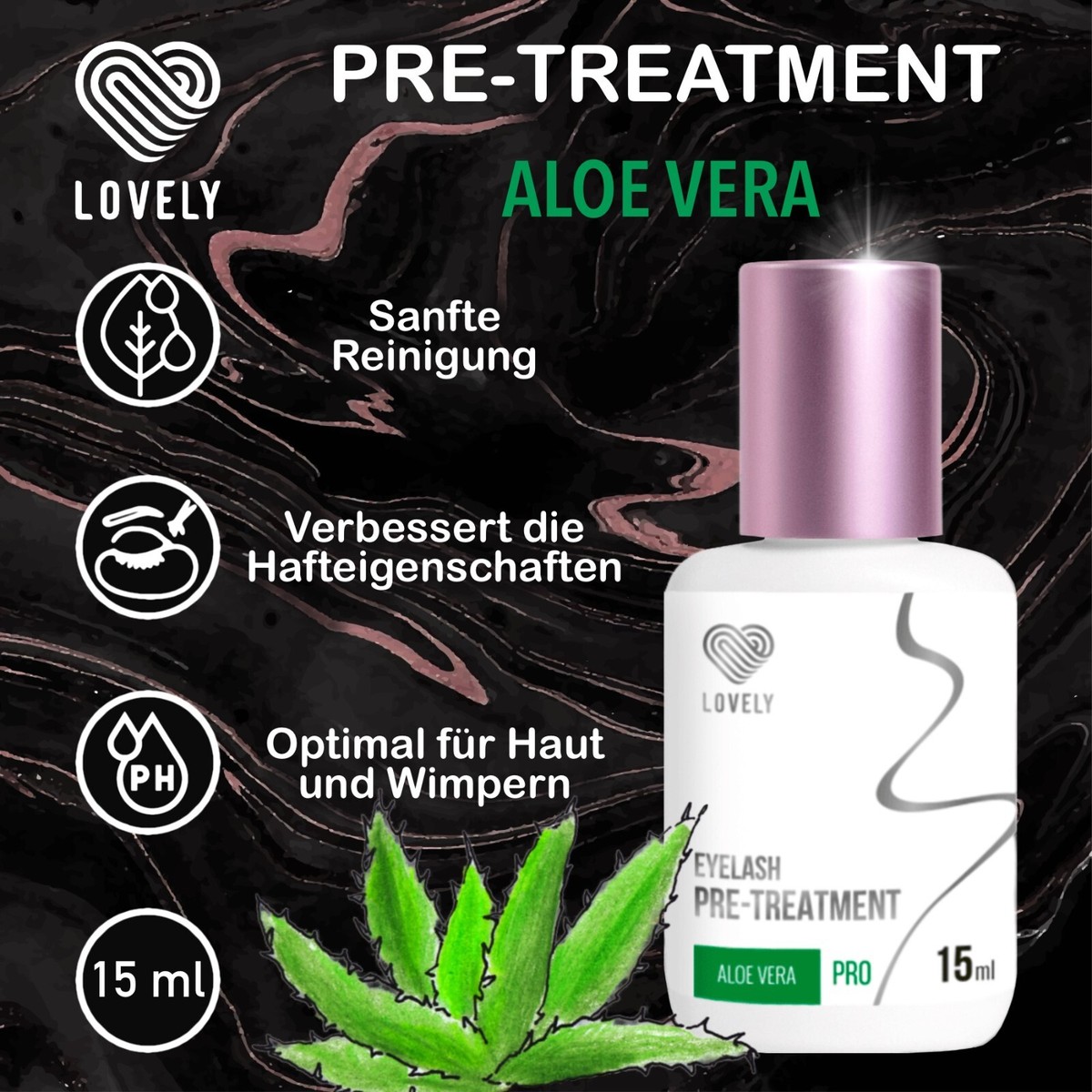 Wimpernverlngerung Reiniger Cleanser Degreaser zur Vorbehandlung von  Lovely | eBay.de