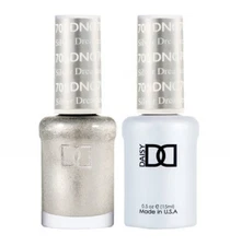 DND Match UV Gel + Nail Polish #705 Silver Dreamer