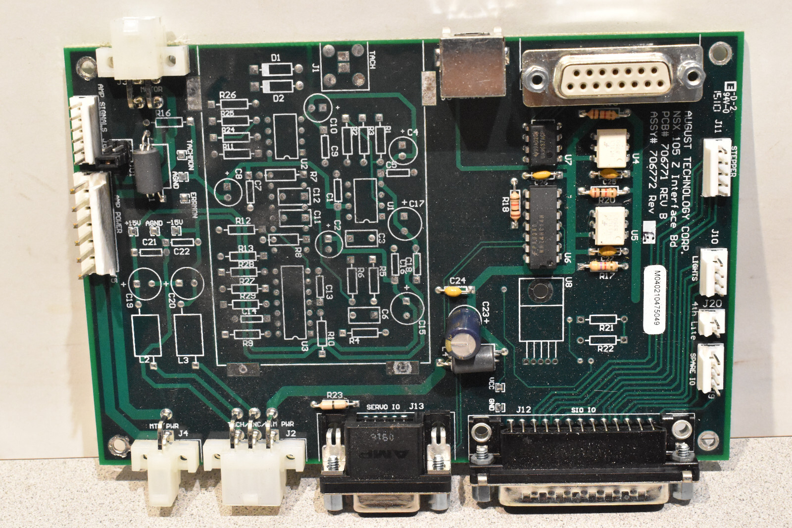 Rudolph August NSX 105 Z Interface board 706771 706772 Rev E | eBay