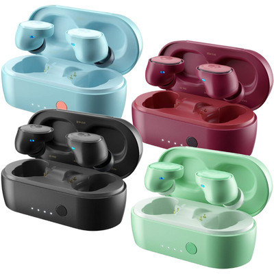 SKULLCANDY SESH EVO OHRHÖRER IN-EAR KOPFHÖRER BLUETOOTH DRAHTLOS SCHWARZ BLAU ROT