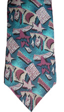 Vtg Oscar de la Renta Mens Silk Necktie Couture Collection Made in USA -BR