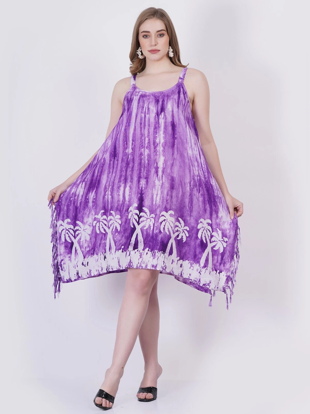 PALM ANGELS Abito donna casual stampa palma tie dye spiaggia sole lotto assortito ingrosso