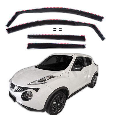 Windabweiser GP Regenabweiser Für Nissan Juke 2010-2018 4-Tlg Set Schwarz