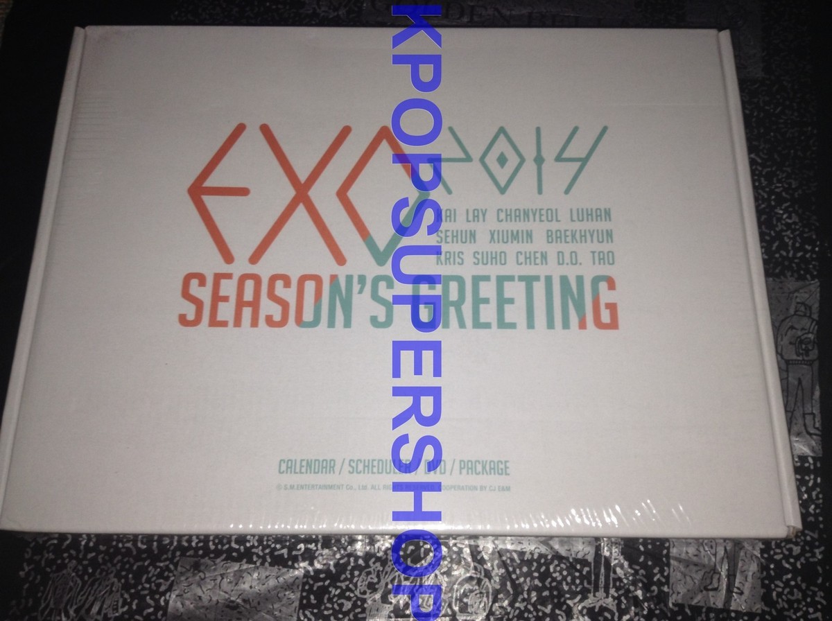 Exo Exo-K Exo M Calendar DVD 2014 Seasons Greetings Official