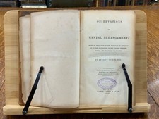 1834 Observations on Mental Derangement & Phrenology, 1st Am Ed, Andrew Combe