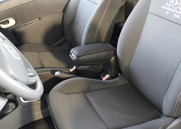 Renault Clio 3 III (2005-2012) Mittelarmlehne Passform Armlehne Textil Schwarz-image