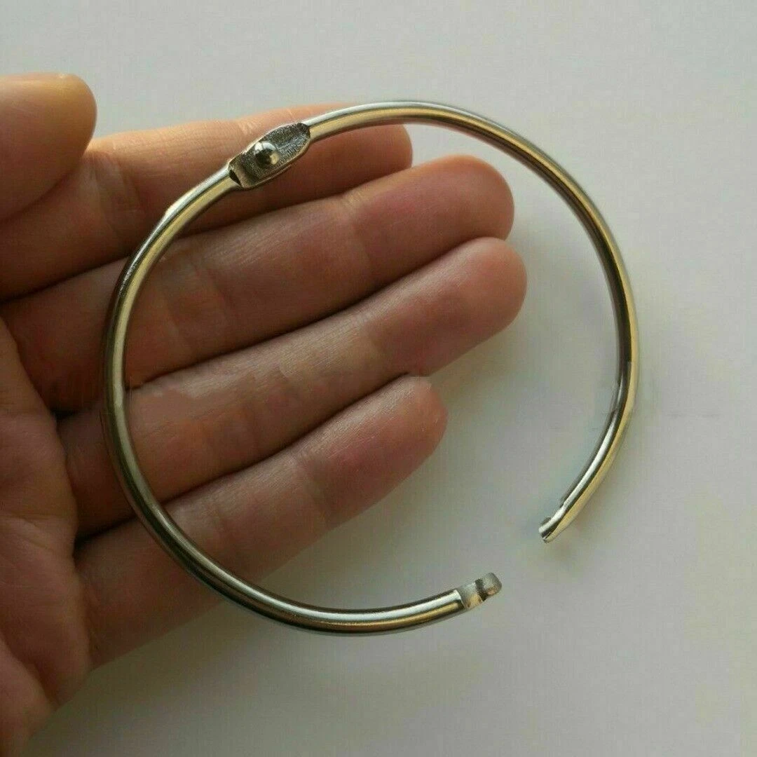 76mm Extra Large Hinged Keyrings Keyfob Split Ring Key Ring