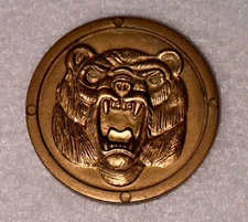 1995 Saban McDonalds Mighty Morphin Power Rangers Buckle Gold Coin Bear Wolf