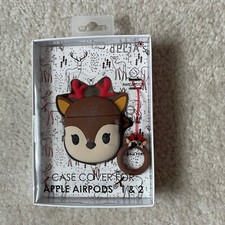 New Delia's Silicone Case AirPods 1  2 Deer Reindeer Cover Sealed In Box