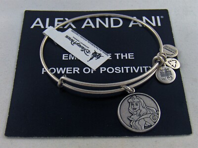 DISNEY Alex and Ani '' SLEEPING BEAUTY '' RS, NWT, Card, Alex and Ani Box