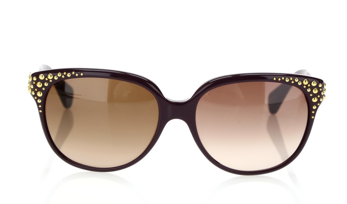 ALEXANDER MCQUEEN｜ (807889 3222Q 1078) Alexander McQueen AMQ 4212/s 807 Purple Sunglasses 58 Mm
