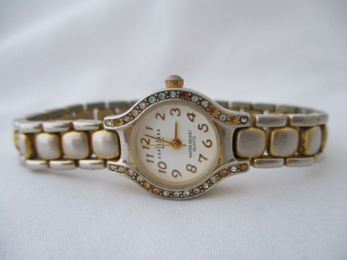 Express Watch. Rhinestone face. Barely used!! Express Watches for Women Deals - New and used pre-owned  main image 4