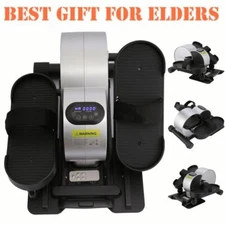 Under Desk Elliptical Electric Seated Pedal Exerciser Mini Ellipse Leg Exerciser