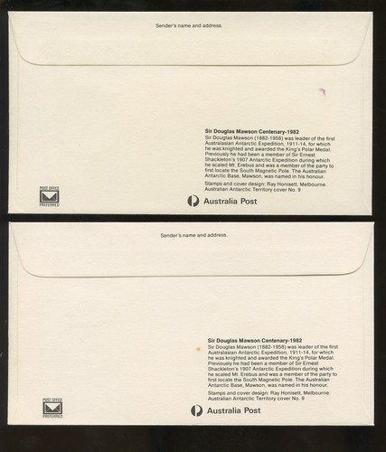ANTARCTIC COVERS AUSTRALIA AAT ..FDCs Islands ..PRICED in GROUPS or SINGLY - Picture 32 of 58