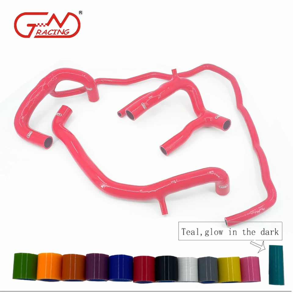 Fit 1998-2007 Land Rover Defender 2.5 TD5 TD-5 Silicone Radiator Hoses Kit Black - Image 3 of 4