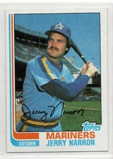 1982 Topps Baseball Card #719 Jerry Narron-Mariners