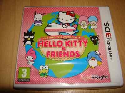 AROUND THE WORLD WITH HELLO KITTY & FRIENDS ** NEU & SEALED ** Nintendo 3DS Spiel