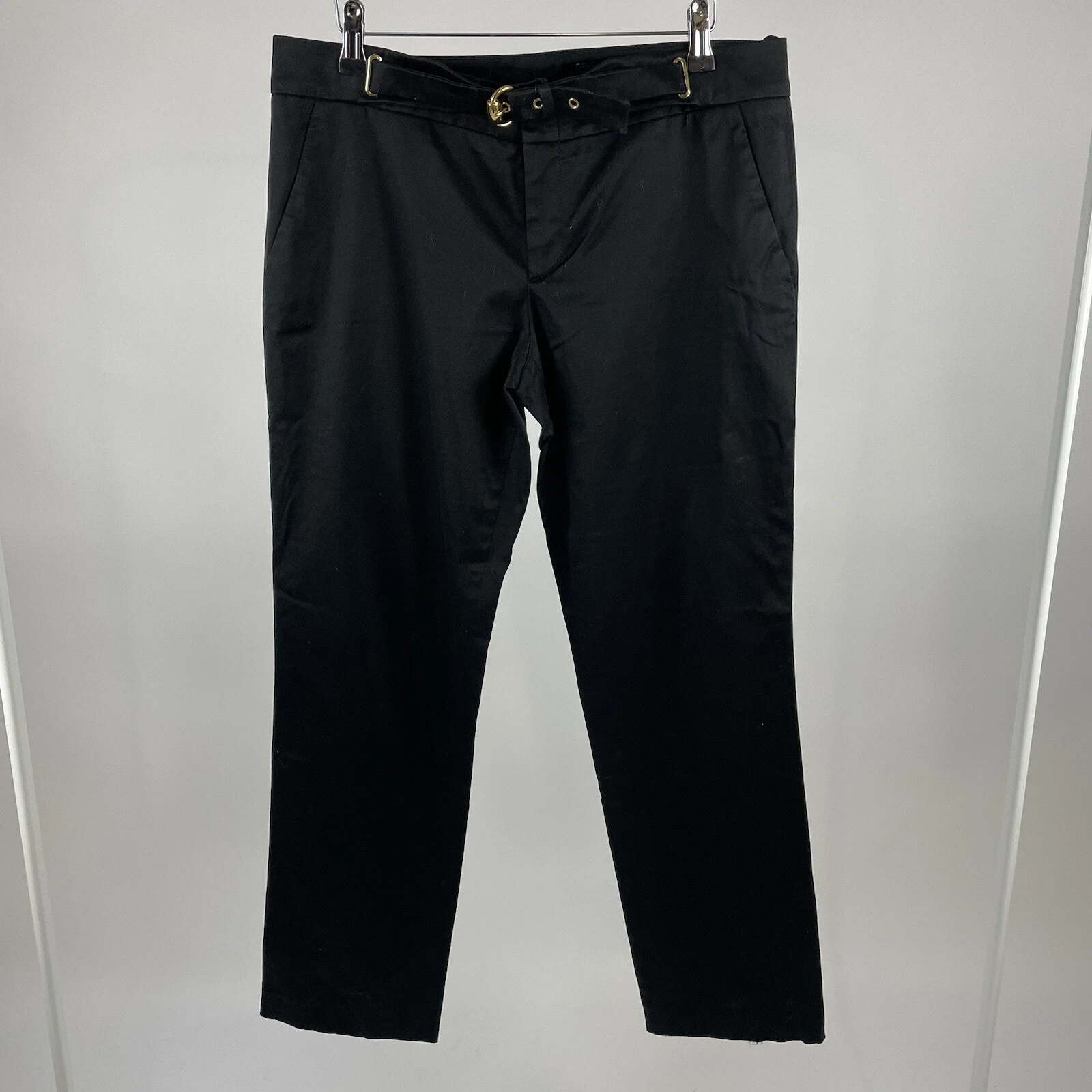 Pantalon femme Gucci vintage avec ceinture   Taille 46   Noir