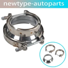 3 "to 4" ID Steel Exhaust V-band W/ Clamp 3.0 ADAPTER Flange Reducer Adapter
