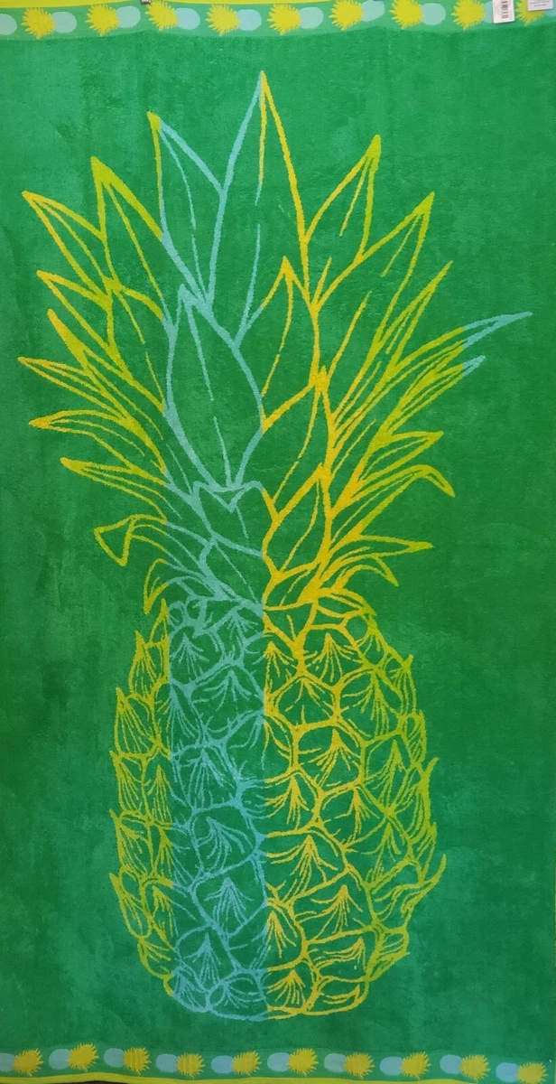 2 PINEAPPLE BEACH TOWELS 72