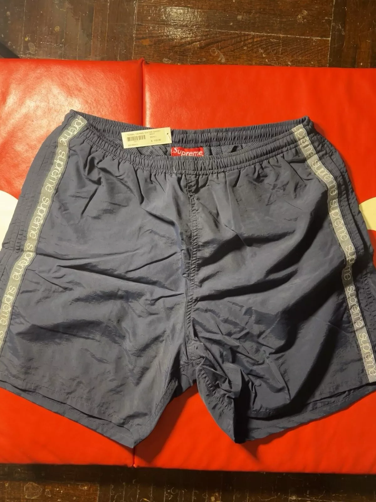 Short eau de robinet tonale Supreme bleu marine petit SS18 NEUF SOUS BLISTER