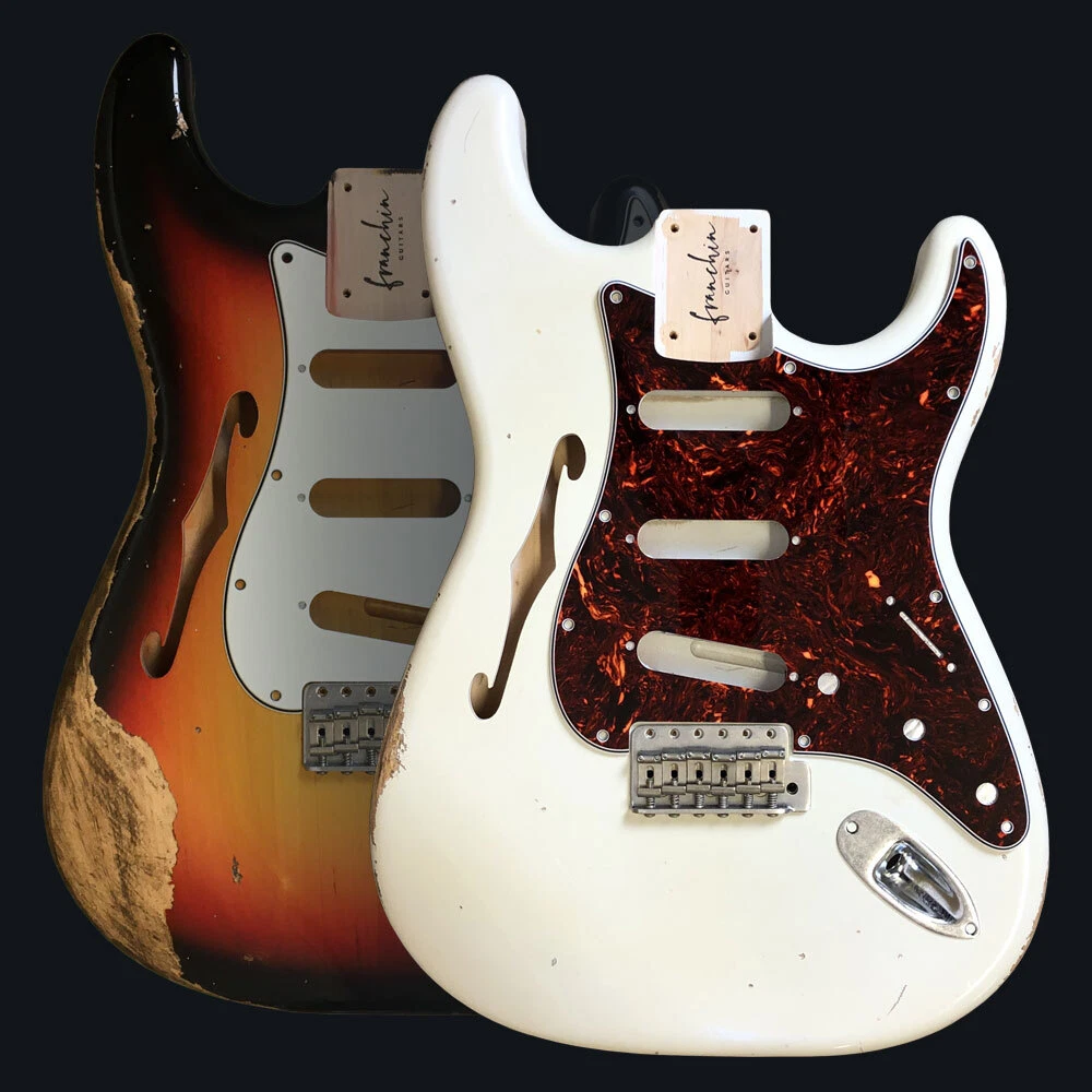 Franchin Mercury Thinline Guitar Body NITRO Relic Aged S-type *MADE TO ORDER