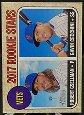 2017 Topps Heritage Rookie Stars Robert Gsellman / Gavin Cecchini #177 Mets