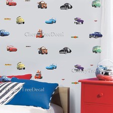 Disney Cars 28PC Kids Wall Decal Art Stickers Boy Girl Nursery Decal Mural UK 