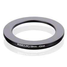Camera 58mm Lens to 43mm Accessory Step Down Adapter Ring 58mm-43mm