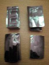 a lot of 340 - 3" black self adhesive letters  Numbers