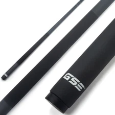GSE Black 58" 2-Piece Fiberglass Composite Billiard Pool Cue Stick for House/Bar