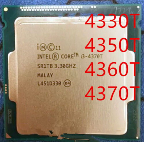 Processeur Intel double cœur i3-4330T i3-4350T i3-4360T i3-4370T LGA1150 35W - Photo 1 sur 9