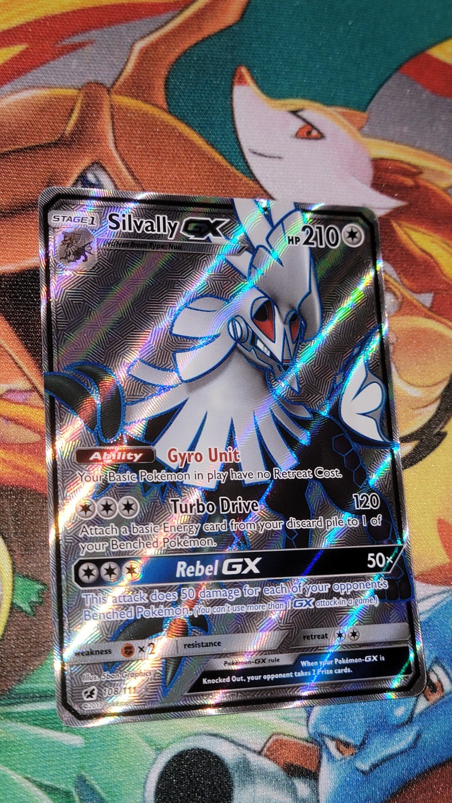 Silvally GX (Full Art) Holo Ultra Rare SM - Crimson Invasion 108/111 NM