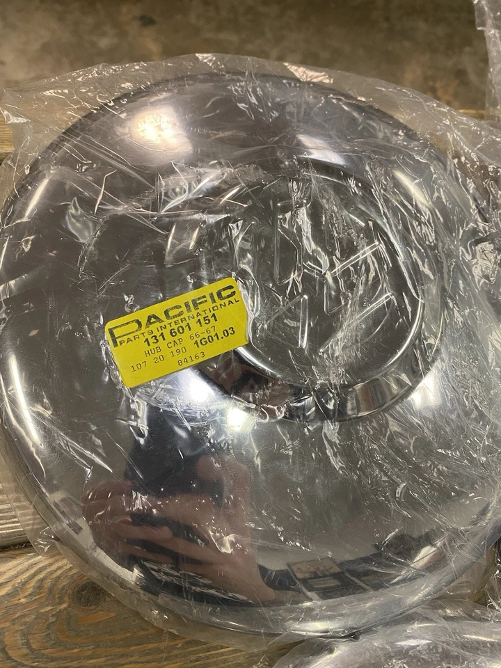 66 67 1967 1966 复古 Vw 大众 Bug 库存轮毂盖 方背无夹子套装 — 第 2/4 张图片