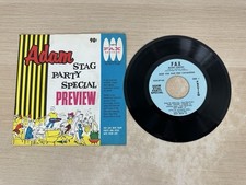 1960 Adam Stag Party Special Preview 7" Vinyl Record w/ Picture Sleeve FAX-EP-AA
