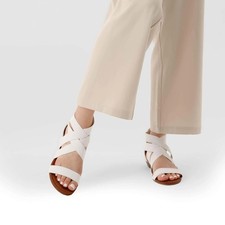 Women Ladie Fashion Gladiator Ankle Flat Heels Open Toe Flat Sandals NEW