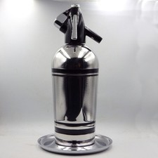 MID CENTURY 1950s Chrome & Black Sparklets SODA SIPHON