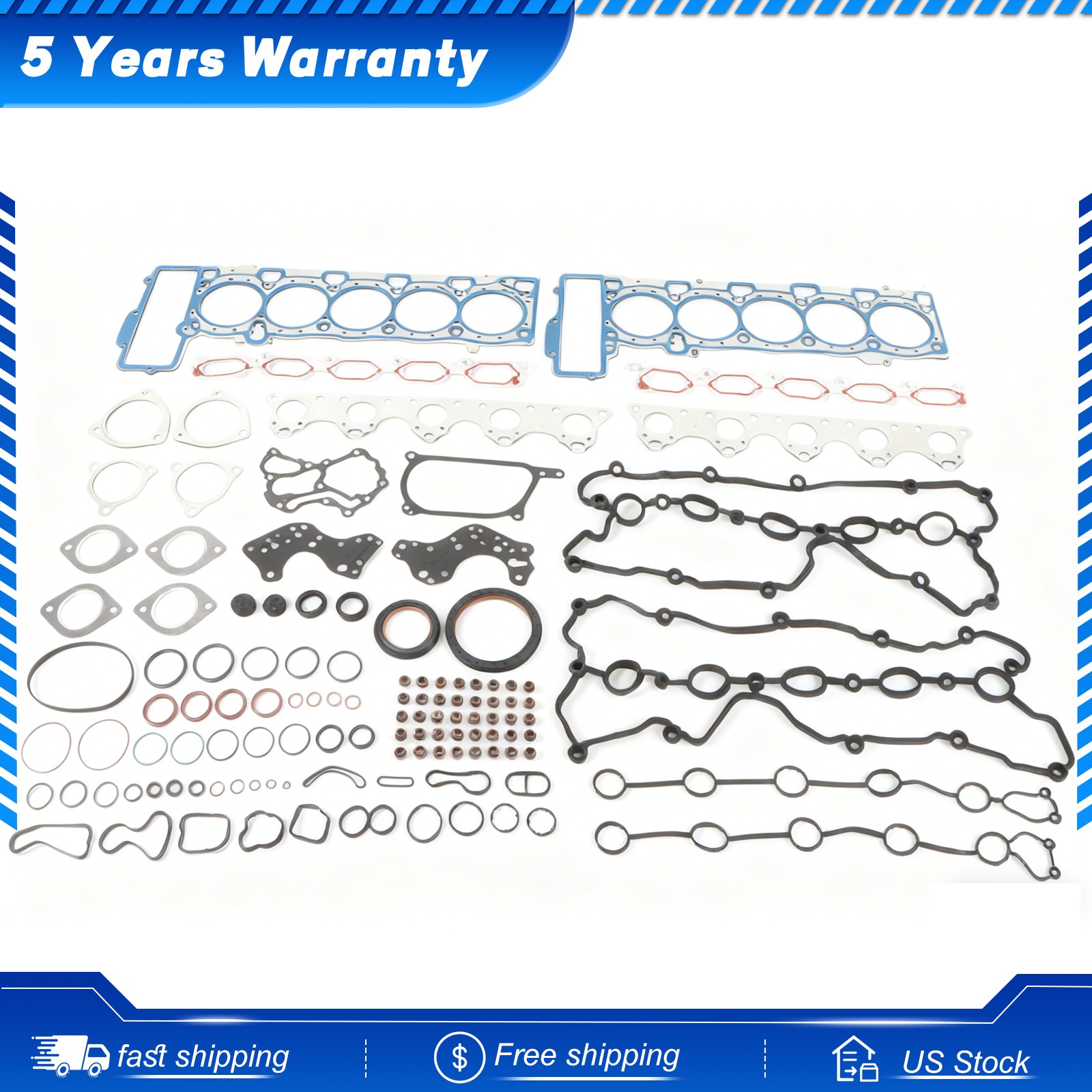 Cylinder Head Gasket Seal Kit  for 5.2L Audi R8 Lamborghini Gallardo Huracan 4S3