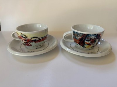 Set Of 2 Saeco By Schrinding Demitasse Espresso Cup And Saucer Jeanet Honig
