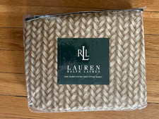 NWT Ralph Lauren DESERT PLAINS WICKER Sand Ta...